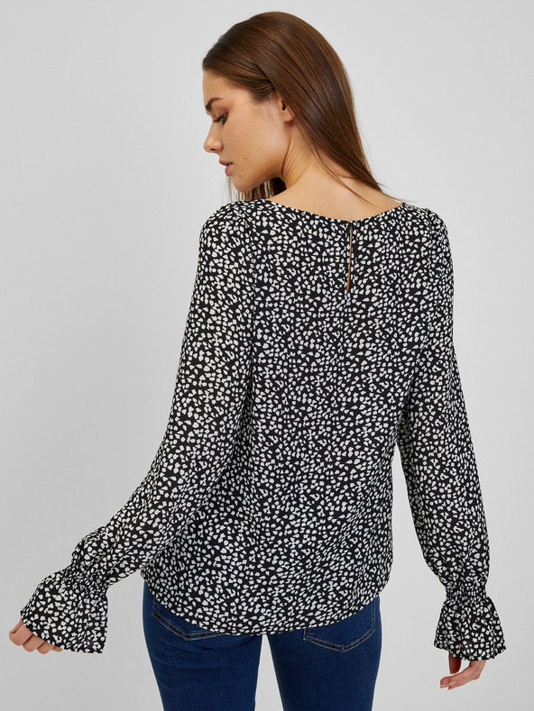 Orsay Bluză de damă cu model alb și negru ORSAY