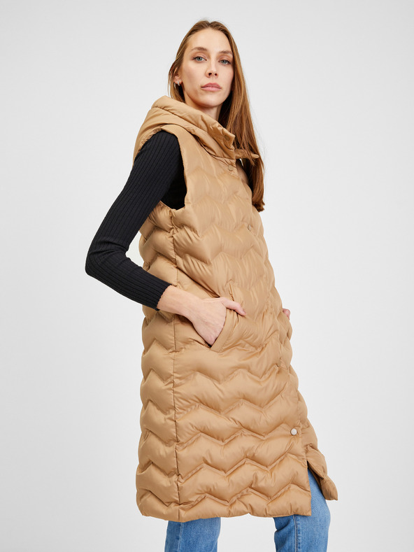 Orsay Vestă matlasată maro damă ORSAY