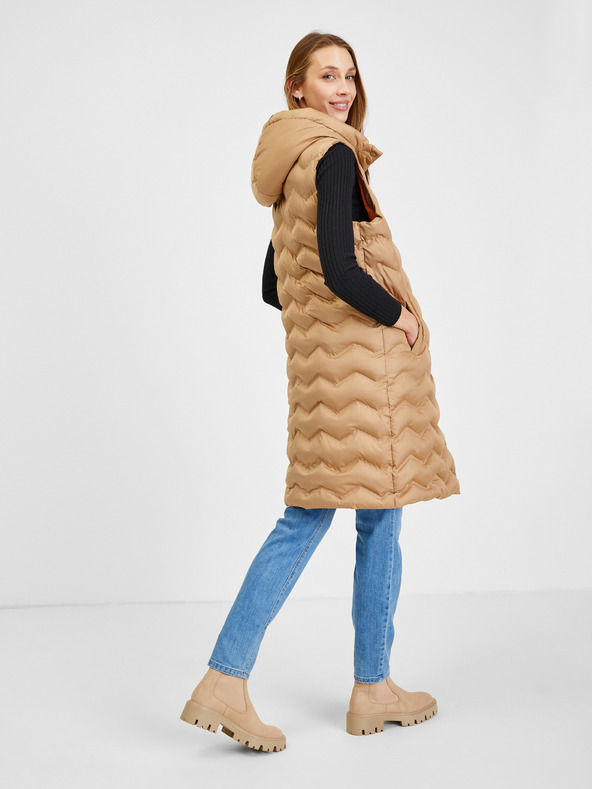 Orsay Vestă matlasată maro damă ORSAY