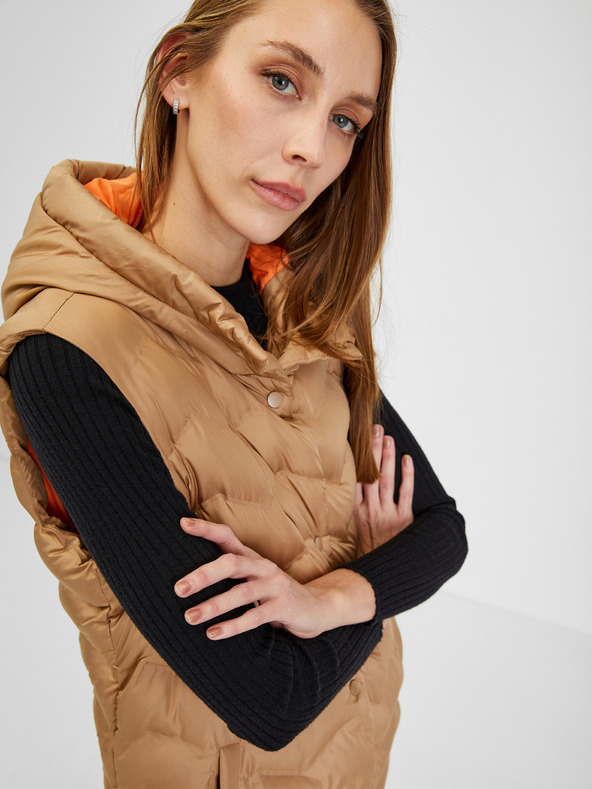 Orsay Vestă matlasată maro damă ORSAY