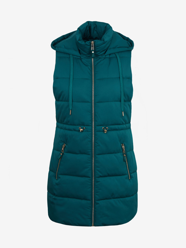 Orsay Vestă matlasată damă verde închis ORSAY