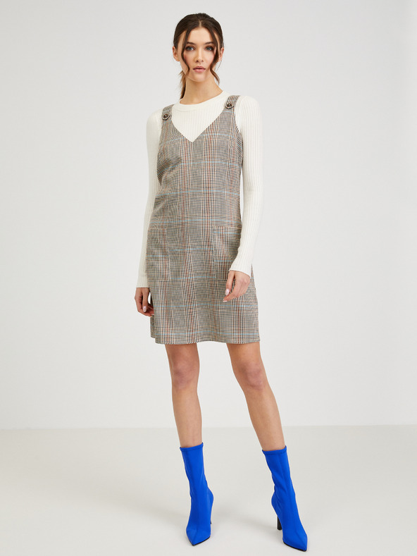 Orsay Rochie de damă maro în carouri ORSAY