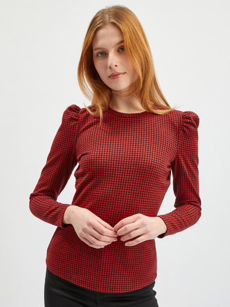Orsay Bluză roșie de damă cu model ORSAY