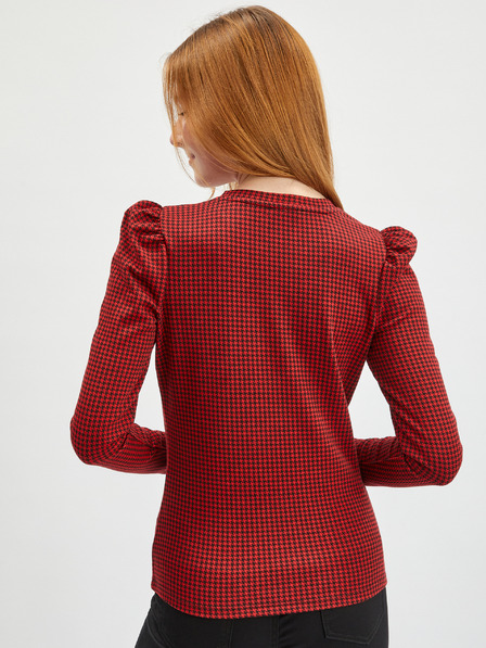 Orsay Bluză roșie de damă cu model ORSAY