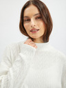 Orsay Pulover de damă alb cu model ORSAY