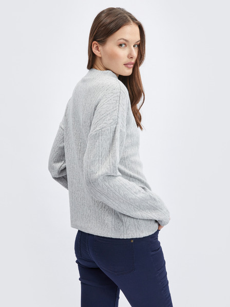 Orsay Pulover de damă gri deschis cu model ORSAY