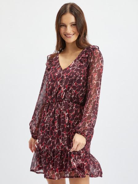 Orsay Rochie damă cu model vișinie ORSAY