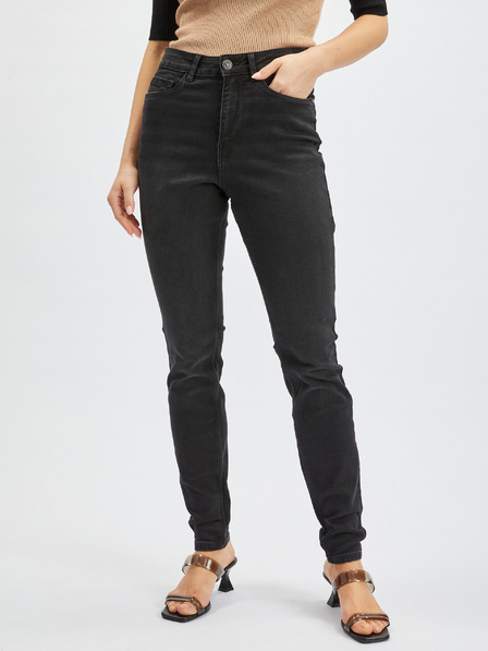 Orsay Blugi skinny fit negri pentru femei ORSAY