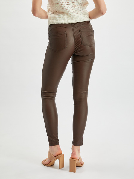 Orsay Pantaloni skinny de damă maro închis ORSAY