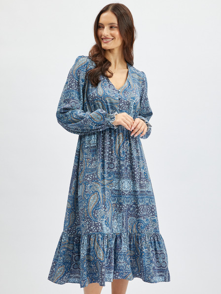 Orsay Rochie midi de dama albastra cu model ORSAY