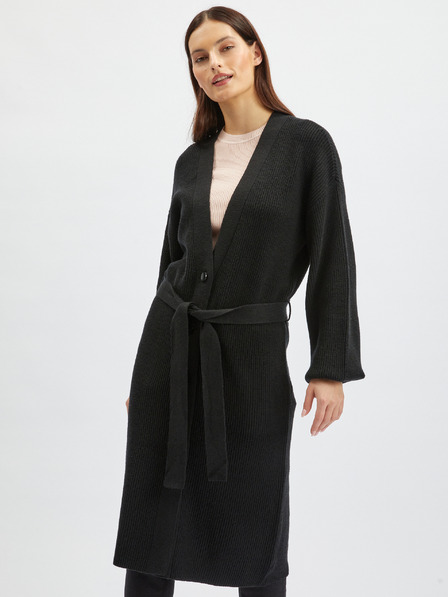 Orsay Cardigan lung de damă neagră ORSAY