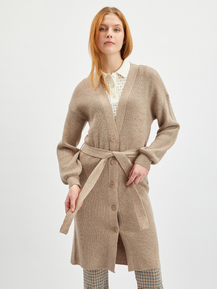 Orsay Cardigan lung de damă bej ORSAY