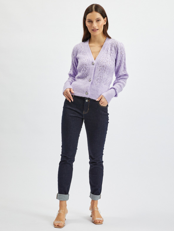 Orsay Cardigan de damă violet deschis ORSAY