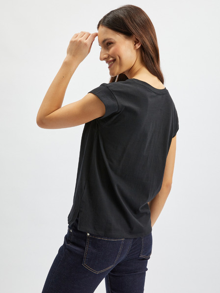 Orsay Tricou alb-negru cu imprimeu floral ORSAY