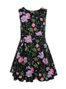 Orsay Rochie neagră pentru fete cu flori ORSAY