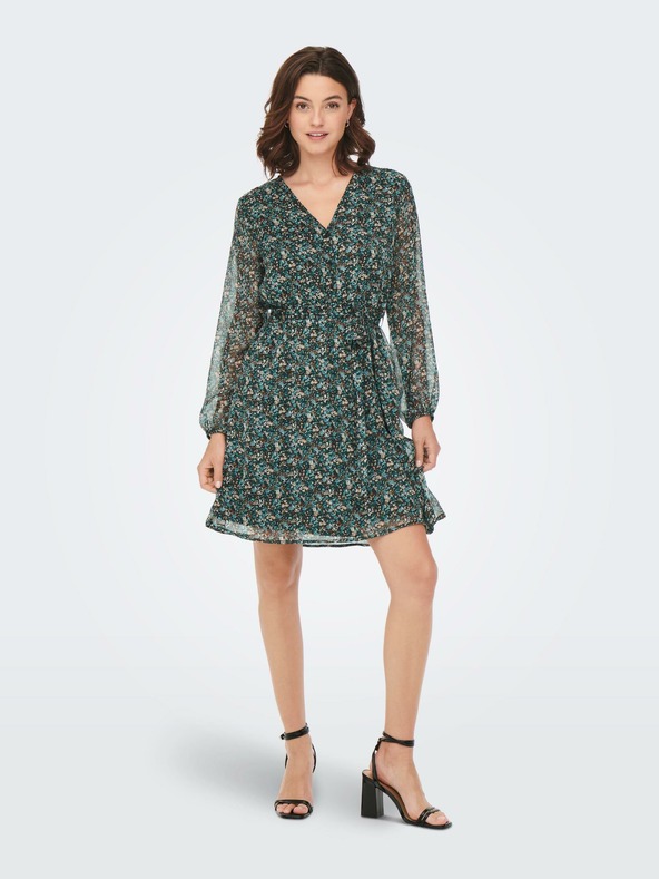 ONLY Rochie verde cu flori pentru femei ONLY Cera
