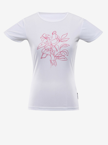 ALPINE PRO Tricou alb pentru femei ALPINE PRO QUATRA