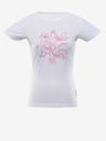 ALPINE PRO Tricou alb pentru femei ALPINE PRO QUATRA