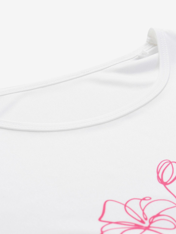 ALPINE PRO Tricou alb pentru femei ALPINE PRO QUATRA