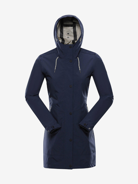 ALPINE PRO Palton impermeabil albastru închis pentru femei ALPINE PRO PERFETA
