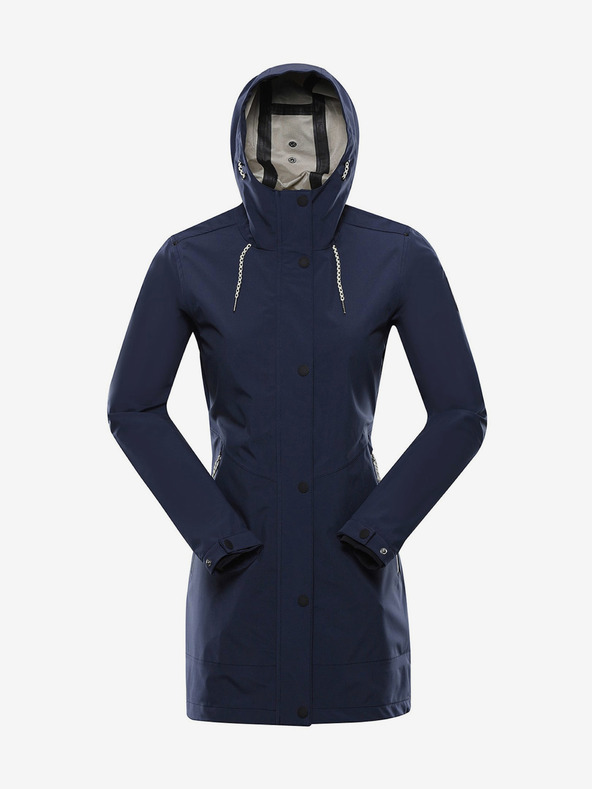 ALPINE PRO Palton impermeabil albastru închis pentru femei ALPINE PRO PERFETA