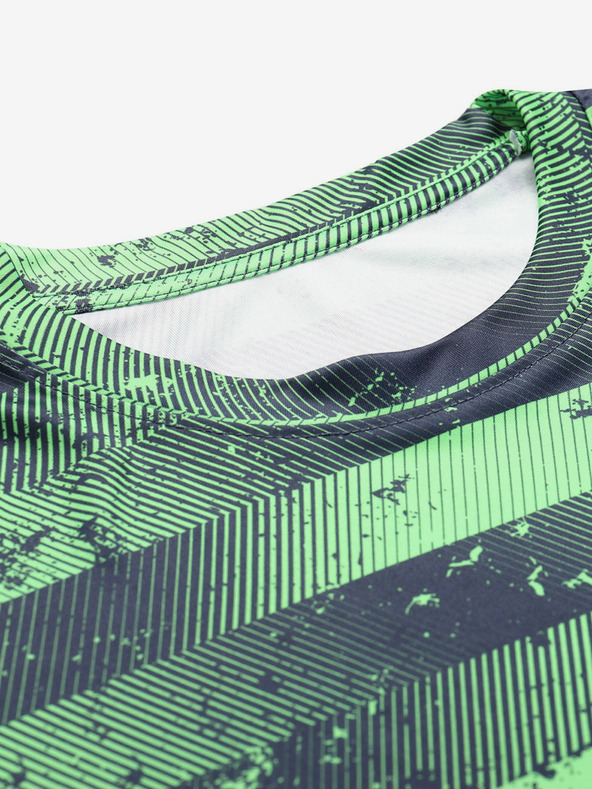 ALPINE PRO Tricou funcțional cu model verde pentru bărbați ALPINE PRO QUATR