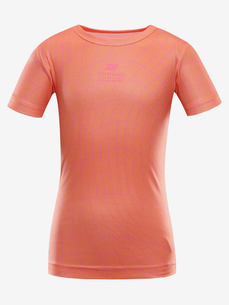ALPINE PRO Tricou portocaliu cu uscare rapidă pentru copii ALPINE PRO BASIKO