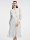 Orsay Rochie crem cu buline pentru femei ORSAY