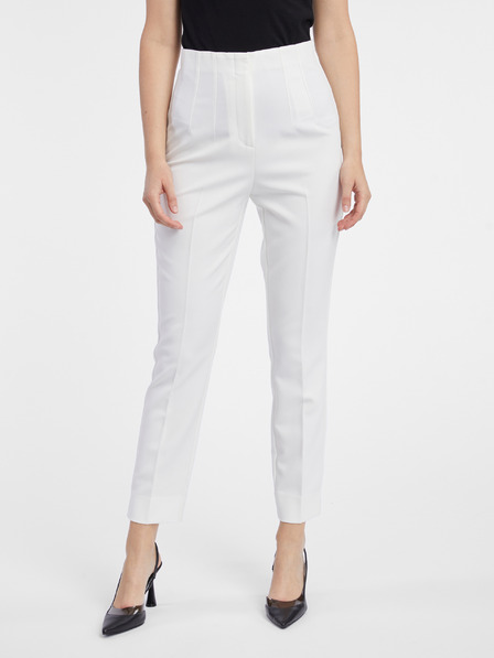 Orsay Pantaloni de damă albi ORSAY