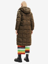 Desigual Jachetă/vestă de iarnă matlasată kaki pentru femei Desigual Tetris