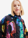 Desigual Negru Desigual Poncho cu model pentru femei Manchas Colima