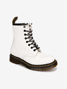 Dr. Martens Botine din piele pentru femei albe Dr. Martens 1460
