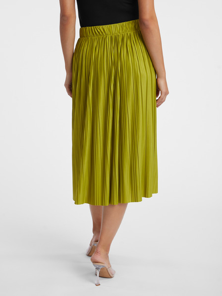 Orsay Fustă midi plisată verde pentru femei ORSAY