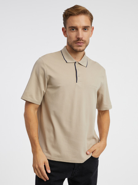Jack & Jones Tricou polo pentru bărbați Jack & Jones Blamatt bej