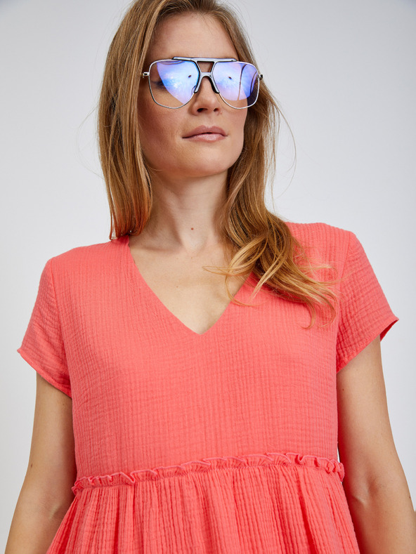 Orsay Rochie basic coral ORSAY