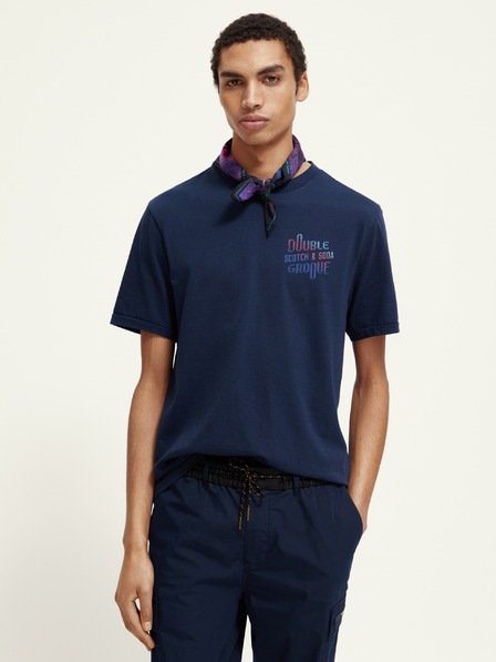 Scotch & Soda Cămașă albastru închis pentru bărbați Scotch & Soda