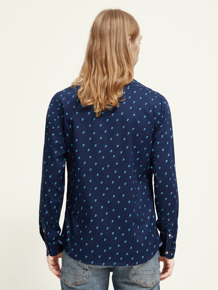 Scotch & Soda Cămașă cu model albastru închis pentru bărbați Scotch & Soda