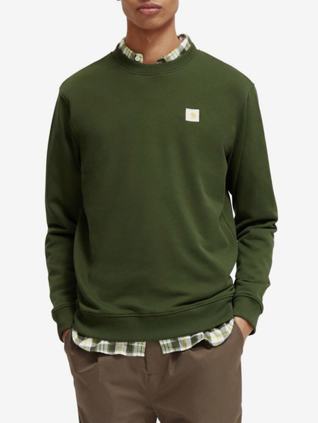 Scotch & Soda Hanorac Scotch & Soda Essentials verde închis pentru bărbați