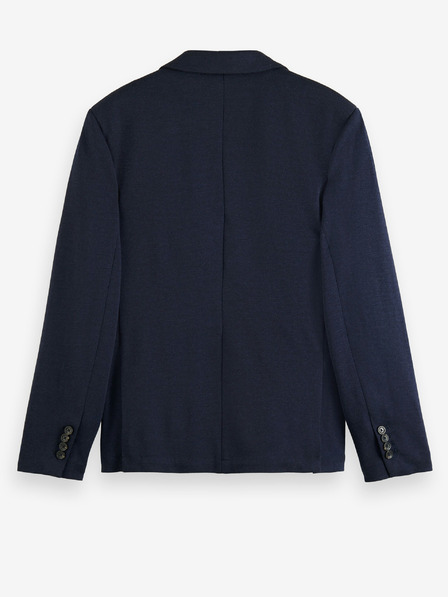 Scotch & Soda Blazer din lână Scotch & Soda Unconstructed albastru închis pentru bărbați