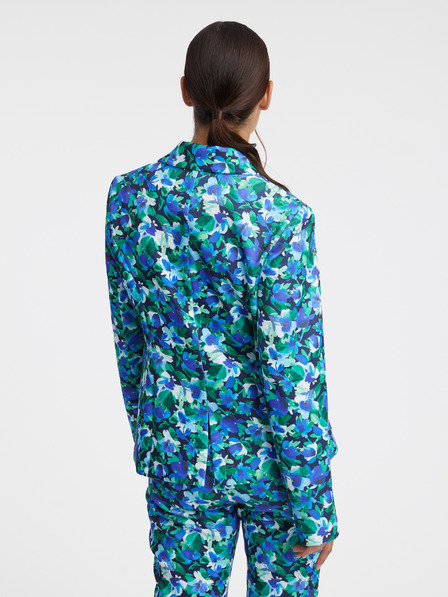 Orsay Bluza de damă verde și albastru cu flori ORSAY