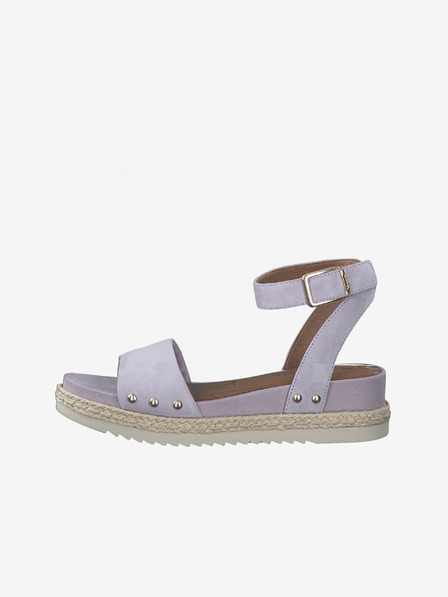 Tamaris Purple deschis Sandale din piele pentru femei Tamaris