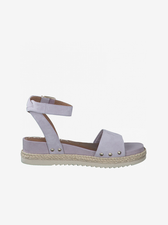Tamaris Purple deschis Sandale din piele pentru femei Tamaris