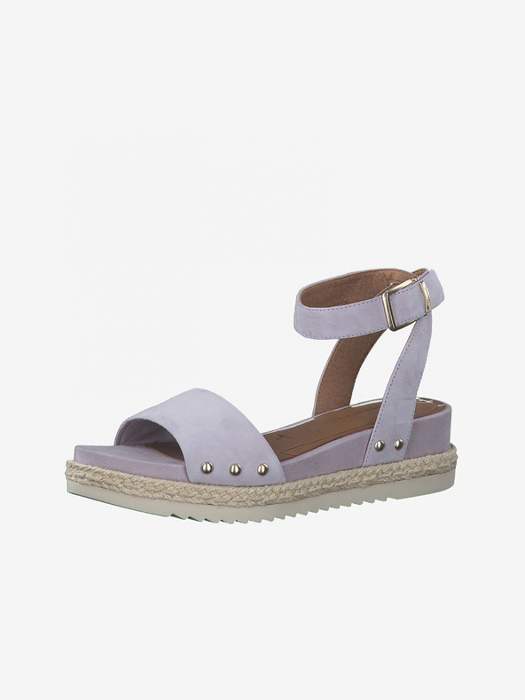 Tamaris Purple deschis Sandale din piele pentru femei Tamaris