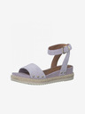Tamaris Purple deschis Sandale din piele pentru femei Tamaris