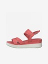 Tamaris Sandale cu toc din piele pentru femei Coral Tamaris