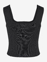 Noisy May Tricou crop top negru pentru femei din amestec de lână Noisy May Haisley