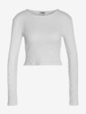 Noisy May Tricou de bază cu mânecă lungă, alb, pentru femei Noisy May Aya