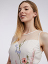 Orsay Rochie albă de damă cu flori până la genunchi ORSAY