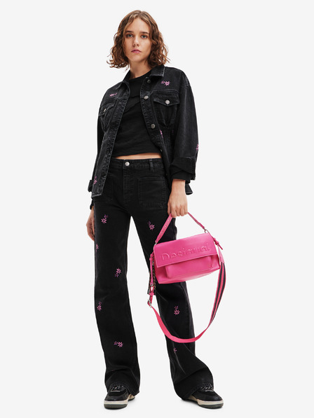 Desigual Jachetă din denim Desigual Arkansas neagră, de damă