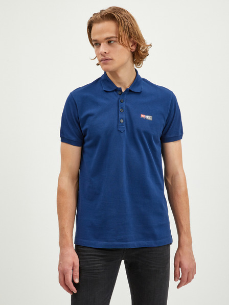 Diesel Tricou polo albastru închis pentru bărbați Diesel